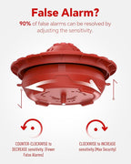 Pool Alarm, Floating Pool Safety Alarms for Inground & Above Ground Pools – Loud 110dB Alert, Adjustable Sensitivity, Protection for Kids & Pets (Hot Red)