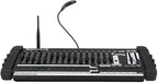 Rockville ROCKFORCE W4 384 Channel Wireless DMX Lighting Controller, MIDI Control, Built-in 2.4GHz Transmitter, Music Triggering, Wide Voltage Input, for DJs and Stage Lighting