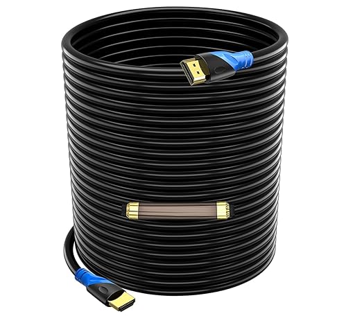 4K HDMI 100 FT Cable (HDMI 2.0,18Gbps) Ultra High Speed Gold Plated Connectors,Ethernet HDMI Cord, 4K@60HZ 2K 1080P 3D ARC Compatible with UHD TV Monitor Laptop Xbox PS4/PS5 ect(30m)