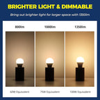 Lightinginside Smart Light Bulbs 100W Equiv., 1350LM 11W Smart Bulb Works with Alexa/Google Home/Smart Life, A19 E26 RGBCW Color Changing, No Hub Required, 2.4G WiFi Bluetooth Bulb, ETL Listed, 4PCS