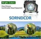 SORNEICDR ET-LAV200 Replacement Projector Lamp Bulb Compatible with Panasonic PT-VX500 VX501 VX510 VW430 VW431D VW435N VW440 VX505N VW430U VW431DU, with Housing