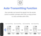 BTF-LIGHTING RC07RFB & C01RF RF 2.4GHz Wireless Tuya Controller Kit Magnetic Wall-Mounted, Dim Brightness,Touch Slide Control for PWM(+V -V) 2PIN SMD FCOB Single Color LED Strip Light DC5V DC12V DC24V