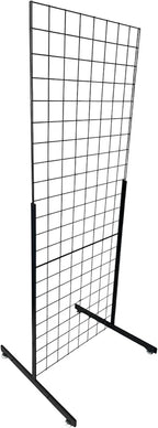 Only Hangers Heavy Duty 2' x 5.5' Gridwall Art Display Panel with EZ Slide-On Grid Legs - No Hardware or Tools Required - No Screws, Nuts, or Washers. (Set of 1)