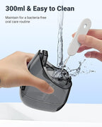 FUMEIKANG Water Flosser & Electric Toothbrush for Adults Oral Irrigator & Sonic Toothbrush 2-1 Oral Clean Kit (Black)