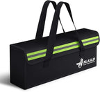 FLASLD E-Bike Battery Safe Bag Explosionproof - Large Capacity Fireproof Lipo Bag for Ebike Battery Charging and Storage (19.3 x 4.3 x 7in)