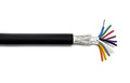 KWANGIL 10C 22AWG AMSB Shielded Cable Wire (UL2464) - Highly Flexible Str TC, PVC Ins, OS+TC BRD, PVC JKT for CNC Machine, Stepper Motor, VFD Spindle (Matte Black 50FT)