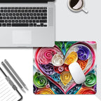 Love Flower Square Mouse pad, Texture, Waterproof, Anti Slip Rubber Base, Computer Mouse pad, Laptop Mouse pad