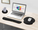 VAGAU Premium Keyboard Wrist Rest and Mouse Pad Wrist Support, Ergonomic Memory Foam Set for Office, Laptop, Mac, Computer and Gaming, Comfortable Typing &Wrist Pain Relief