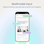Plaud NotePin S AI Voice Recorder, Wearable AI Notetaker, AI Transcribe & Summarize, Support 112 Languages, 64GB Memory, Audio Recorder for Meetings Interviews with 4 Accessories, Purple