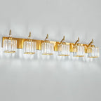 BBLLWJ Crystal Vanity Lights - Gold 6 Light Modern Bathroom Vanity Light Fixtures Over Mirror