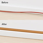 Rubber Bond TV Cord Hider Cable Protector - Strong Self Adhesive Wall Cord Cover Cable Hider - Low Profile Cable Management Wall Cord Concealer Cable Raceway