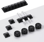 XenovaX 9 Pack Cord Organizer Clips - Desk Cable Management Clips, Cable Holder for Charger Wires, Phone Charger Cord Holder Clips for Desk, Office, Car, Home, Cubicle, Nightstand
