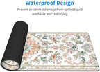 CANFLASHION Desk Pad,Office Desk Mat 31.5"×11.8" Large Gaming Mouse Pad,Durable Extended Computer Mouse Pad,Waterproof Thick Big Mouse Pads with Non-Slip Rubber Base Office Home Romantic Floral Rug