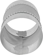 Repa Market 5" Inch Flexible Vibration And Noise Reducing Coupler - Female Fit Duct Connector – Galvanized Steel Coupling for Joining Two Male Duct Fittings – HVAC Ventilation Inline Joint