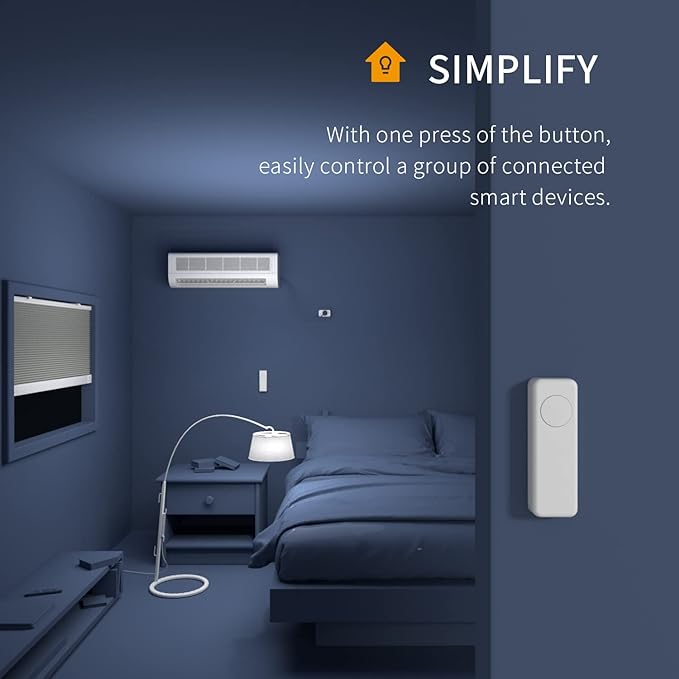THIRDREALITY ZigBee Smart Button 2 Pack, 3-Way Remote Control, Require Zigbee hub, Work with SmartThings, Aeotec, Hubitat, Home Assistant, Third Reality Hub, Battery Included.