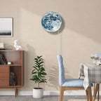 Timethink 12'' Full Moon Digital Wall Clock with LED Display, Lunar Moonlight LED Electric Wall Clock Calendar & Temperature, Automatic Dimming, 12/24hr Format, Wall & Desk Use for Bedroom Living Room