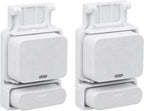 Garage Door Mounting Bracket Compatible with SimpliSafe Entry Sensors – Easy Installation, Reliable Security (2 Pack)