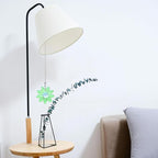 LEFERS Ceiling Fan Pull Chain, 2 Pieces 1.8" Crystal Glass Flower Pendants with 24" Ceiling Fan Chain Extender and Connector (Green)