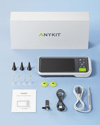 Anykit Digital Otoscope with Gyroscope, 4.5 Inches Screen, 3.9mm Ear Scope Camera with 6 Lights, Ear Wax Removal Tool, 32GB Card, Supports Photo Snap and Video Recording