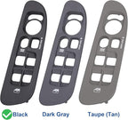 Obaee Driver & Passenger Door Window Control Switch Panel Bezel Compatible with 2002-2009 Dodge Ram 1500 2500 3500 Front Right & Left Window Button Border Trim, Black