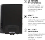 HumanCentric Cable Box and Modem Mount, Adjustable Wall Mount for Small and Narrow Devices, Cable Boxes, Modems, DVD Players, Streaming Media Devices, Mount on The Wall Behind TV, Hardware Included
