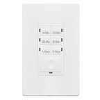 ENERLITES 2-Hour Countdown Timer Switch, 5-10-20-30 Min, 1-2 Hr, for Bathroom Fans, Heaters, Lights, LED Indicator, 120VAC 800W, No Neutral Wire Required, UL Listed, HET06-J-2H-W, White