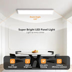 AIKVSXER 42 Pack 1x4 LED Flat Panel Light, 50W 5500LM Surface Mount Ceiling Fixture, 3CCT (3000K/4000K/5000K), Ultra-Thin 48In, 10-100% Triac Dimmable for Kitchen, Garage, Office, Basement