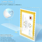Laminating Sheets, 600 PCS 5 Mil Laminating Pouches 9 x 11.5 Thermal Laminate Sheets Holds 8.5 x 11 Inch Sheets, Universal Lamination Paper for Laminator, Photos, Files, Round Corner Letter Size