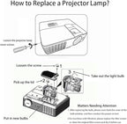 Migokrust Genuine Original Replacement Projector Lamp/Bulb with Housing for Panasonic ET-LAEF100 Projector-(OEM Bulb Inside)