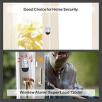 Door Alarms When Opened for Kids Safety, 4 Pack 120dB Loud Window Sensors for Home Security, Pool Alarms, Door Alarm Sensor for House Hotel Sheds Caravans