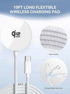 Qi2.2 25W Mag Safe Charger,10FT iPhone 17 Magnetic Wireless Fast Charger Wireless Mag Safe Fast Charging Pad with 35W USB C Power Adapter for iPhone Air 17 16 15 14 13 12 Pro Max Plus,AirPods Pro 2/3