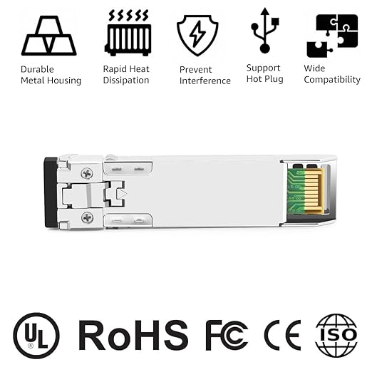 OPSTRAN 10GBASE-SR SFP+ Optical Transceiver Module Compatible with Fortinet FN-TRAN-SFP+SR FS-TRAN-SFP+SR FG-TRAN-SFP+SR 850nm 300m DDM Duplex LC MMF 10 Pack