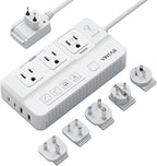 220V to 110V Voltage Converter, VINTAR 2000W Travel Converter for Hair Dryer and 200W Power Converters for Curling Iron, Universal Travel Adapter Step Down Transformer for US to Europe UK India AU SA