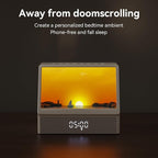 Sunrise Alarm Clock with Sound Machine for Bedrooms Heavy Sleepers,Smart Wake Up Light Sunrise Alarm Clock White Noise Machine for Adults Kids (Milk White)