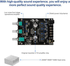 ZK-502T Power Amp Bluetooth 5.0 Audio Amplifiers Board 2.0 Channel 50W+50W AUX BT DC12-24V Mini Stereo Amplifier Module with Treble and Bass for DIY Home Speakers