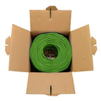 DRIPSTONE - 600006 CAT6 Solid UTP Cable 23AWG 1000ft LAN Network Ethernet RJ45 Wire, Green (600121)