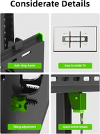 USX MOUNT Heavy Duty Tilting TV Wall Mount for 60-120" up to 220lb, Low Profile TV Mount Ultra Slim Wall Bracket fit 16-32" Studs, Max VESA 900x600 for 65 75 85 86 90 98 100 110inch Large Television