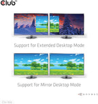 Club 3D CSV-1555 USB3.2 Gen2 Type-C(DP Alt-Mode) to DisplayPort Dual Monitor 4K60Hz M/F MST hub