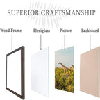 TKYGU 13x17 Picture frame Set of 3, wooden frame walnut for 13 x 17 Inch Picture Poster Photo with Durable Shatter Resistant Plexiglass,Wall Gallery 13 by 17 frame for Wall best gift
