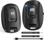 VYVIYON Bluetooth Camera Remote Shutter for iPhone and Android Smartphones, Rechargeable Wireless Phone Remote Control,Selfie Button for Photos and Videos, Charging Cable Included (2 Pack)