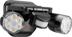 OREiN Motion Sensor Outdoor Security Light, Adjustable Dual-Head LED Flood Light, 3 Modes(Motion/Manual/Dusk to Dawn), 150W Equivalent 5000K, IP65 Waterproof Exterior Lighting, Hardwired