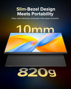 EVICIV Portable Monitor 4K 1200 Nits, 16" Laptop Monitor, 3840 * 2400 UHD, 1MS FreeSync, 2000:1 Contrast, USB-C & HDMI, VESA & Smart Case, Travel Second Screen for Computer, Mini PC, Game Consoles