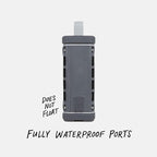Turtlebox Ranger: Loud! Outdoor Portable Bluetooth 5.4 Speaker | Rugged, Waterproof, Ultra-Portable | Plays to 105 db, Deep Bass, Shockproof, Unlimited Pairing for Full Stereo Experience, Gray