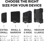 HumanCentric Cable Box and Modem Mount, Adjustable Wall Mount for Small and Narrow Devices, Cable Boxes, Modems, DVD Players, Streaming Media Devices, Mount on The Wall Behind TV, Hardware Included
