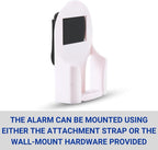 Secure Chair Alarm for Elderly Fall Prevention - 12" x 12" Pressure Sensor Pad with 80-120 dB Monitor – Wheelchair Safety Caregiver Alert System for Seniors, Dementia, and Alzheimer’s Patients