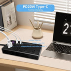 Matter Smart Power Strip,Works with Apple HomeKit, Siri, Alexa, Google Assistant, with 4 Individually Controlled AC Outlets & 2 USB 2 Type-C Ports, Multi-Plug Extender for Home Office-Black