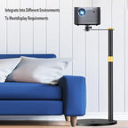 HVAYING Projector Stand, 360° Swivel, Sofa Against Wall Hidden Stand, Height Adjustable, Mini Ceiling Wall Mount Projector Mount Bracket, Compatible with Home Office Video Vlog DVR Camera