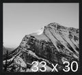 Frame It Easy 33 x 30 Black Grain Wood Frame (Derby)