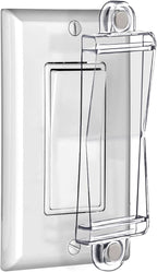Light Switch Guard Cover- PSZEZNZ Light Switch Outlet Covers for Flat Modern Wall Switches-Child Safety Protection(Clear,1 Piece)
