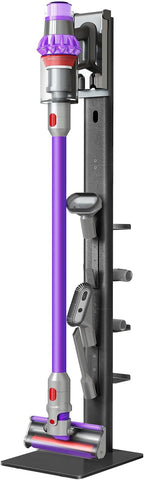 XIGOO Storage-Stand-Docking-Station-Holder Compatible with V15 Detect V11 V10 V8 V7 V6 Cordless Vacuum Cleaners, Stable Metal Organizer Rack(White, 5 Hooks)